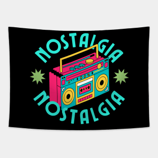 Retro Tape Recorder VIntage Tapestry