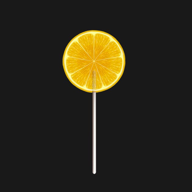 Lemon Slice Lollipop by JenelleArt