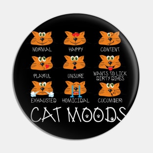 Cat Moods Pin