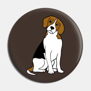 Beagle Sitting Pin