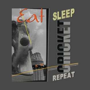 Eat sleep cricket repeat T-Shirt