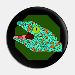 Geometric Tokay Gecko Pin