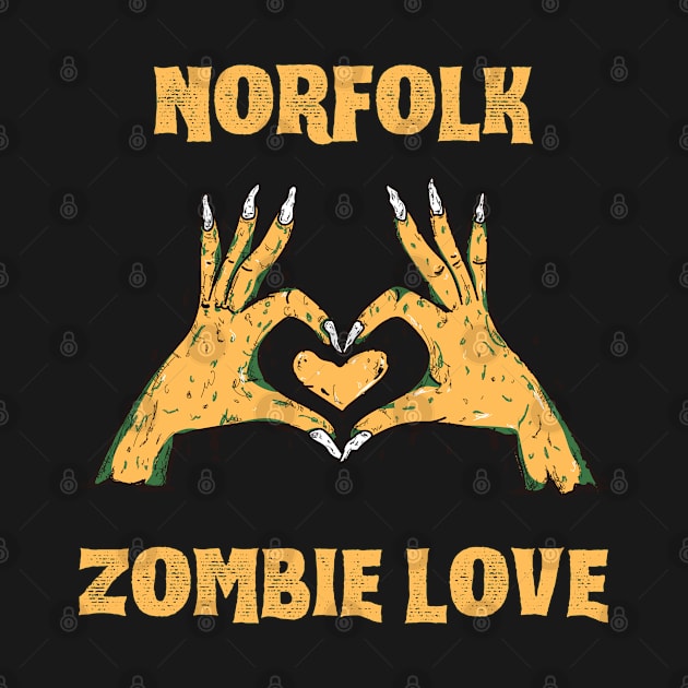 Norfolk Zombie Love Orange by MyriadNorfolk