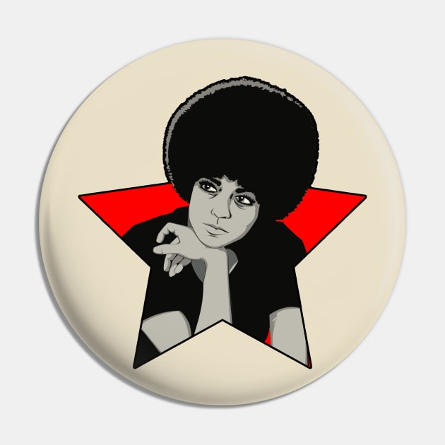 Angela Davis Pin by Orlind