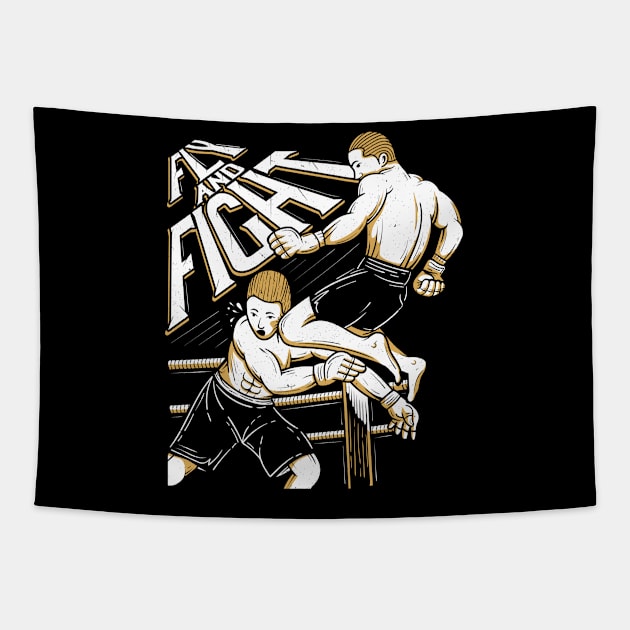 fly and fight Tapestry by noorshine