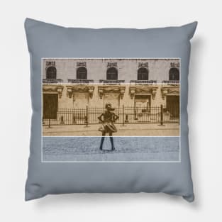 The Fearless Girl Pillow