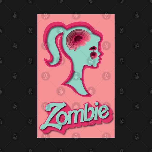 zombie barbie by tesiamarieart