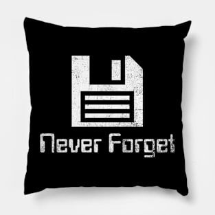 Never Forget Floppy Disk Pillow