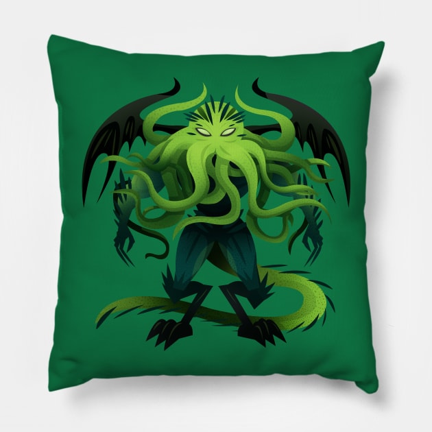 Cthulhu Pillow by Firebluegraphics