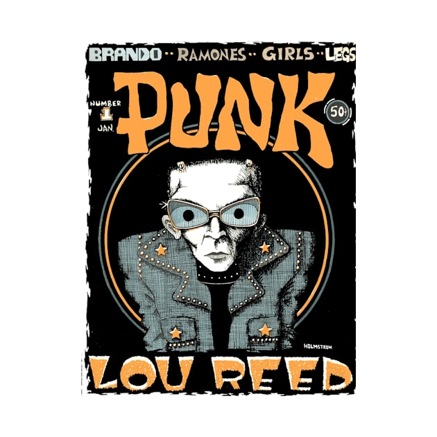 PUNK MAGAZINE- ZINE- LOU REED #1 by The Jung Ones