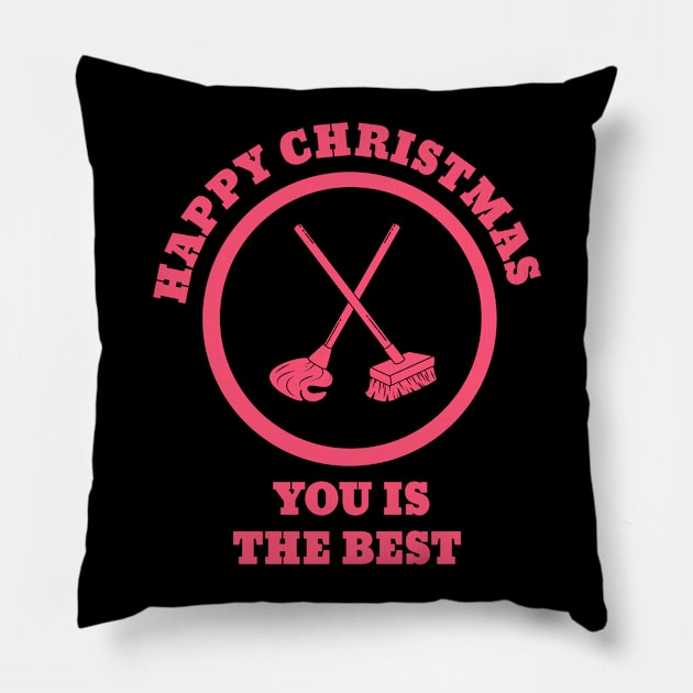 Happy Cleaners christmas Pillow by Ghani Store