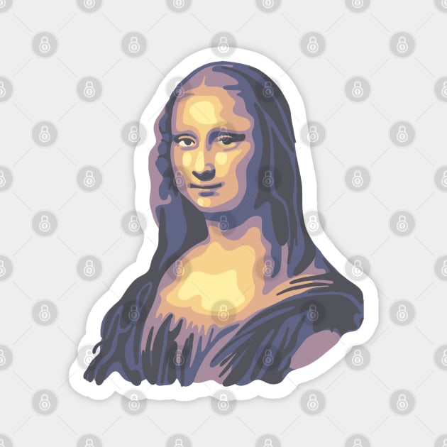 Mona Lisa Magnet by Slightly Unhinged