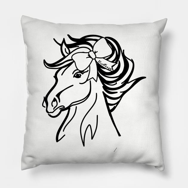 Lady Mustangs Pillow by Karley’s Custom Creations