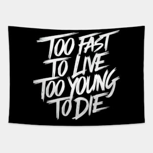 Too fast to live too young to die Tapestry