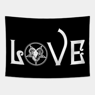 Pentagram Goat Head Baphomet | Witchcraft | Satanic Love Tapestry