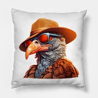 Cartoon Thanksgiving Turkey #19 Pillow