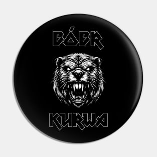 Metal Bóbr Ku&#a | Bobr Bober Beaver Biber Pin