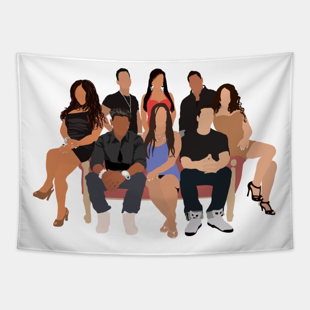 Jersey Shore Guido Gang Tapestry by ShayliKipnis