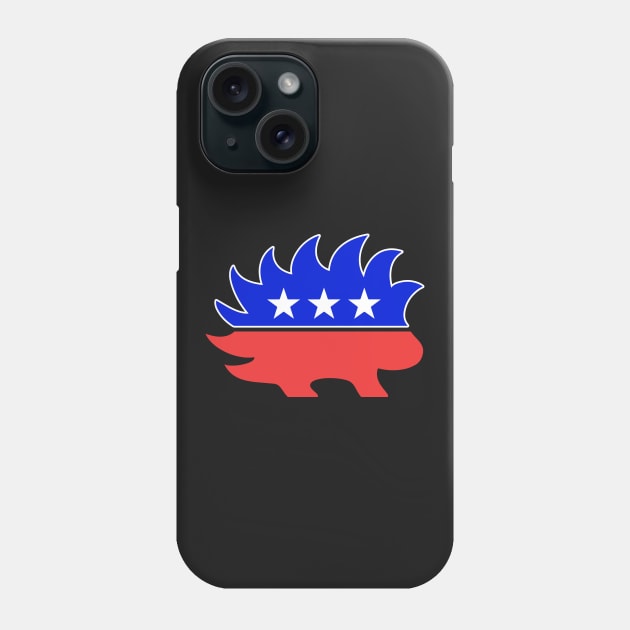 Libertarian Porcupine Phone Case by dumbshirts