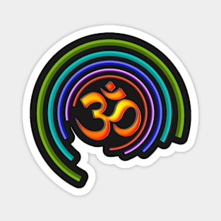 OM: Colors of Life Magnet