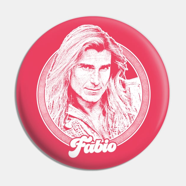 Fabio Lanzoni / Retro Style Fan Design Pin by DankFutura