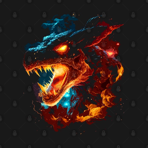 Cosmic fire Dragon V2 by Meca-artwork