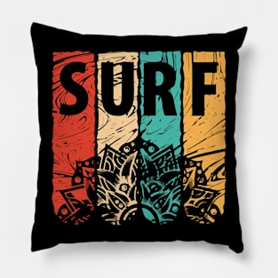 Surfer Surf Desing Pillow