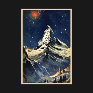 Matterhorn, Zermatt, Switzerland, Poster T-Shirt