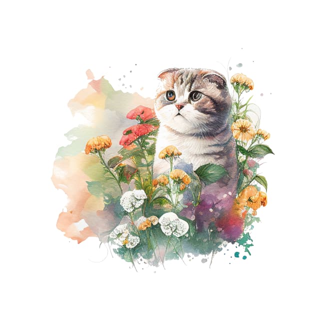 Scottish Fold cat by Mixtgifts