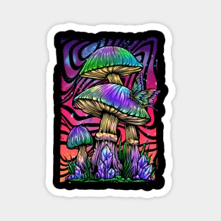 Space Magical Mushroom Magnet