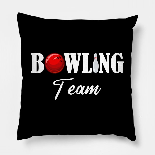 Bowling team bowling-league alley gift Pillow by auviba-design