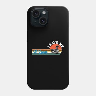 Leave Me A Loon Bird Watcher Gift Vintage Retro Sunset Phone Case