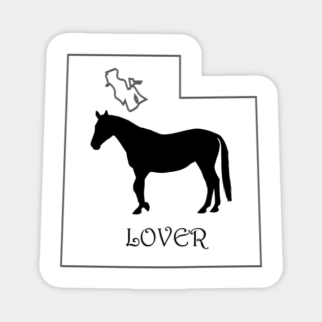 Utah Horse Lover Gifts Magnet by Prairie Ridge Designs