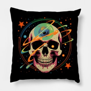 SciFi Galaxy Skull Pillow