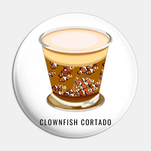 Clownfish Cortado Pin by Octopus Cafe