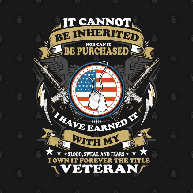 It Cannot Be Inherited nor can it be purchased i have earned it with my slow.. by Printashopus