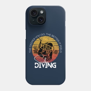 Scuba Diving with Life Quotes Phone Case