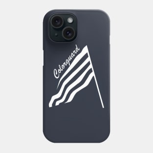 Tilted Colorguard White Flag Phone Case