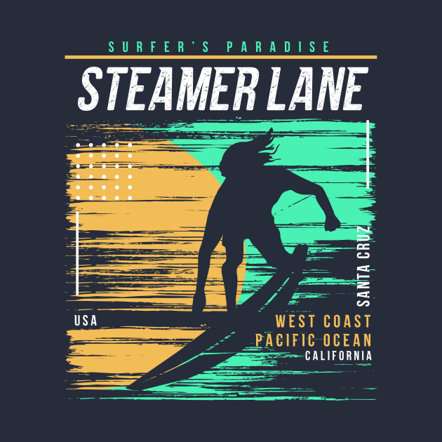 Retro Surfing Steamer Lane Santa Cruz, California // Vintage Surfer Beach // Surfer's Paradise by Now Boarding