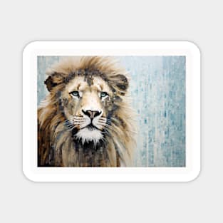 Lion Animal Art Decor Paint Mosaic Magnet