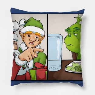 meme internet christmas griiinc Pillow