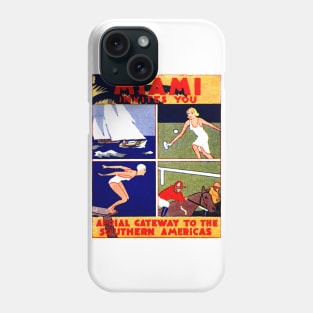 1935 Miami Invites You Phone Case