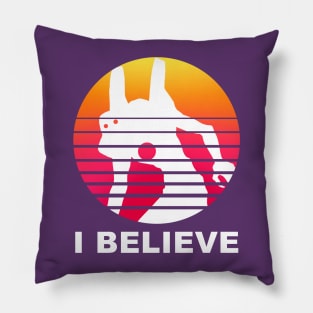 NGE! I BELIEVE IN ADAM KAWORU SHIRT text bigfoot sun Pillow