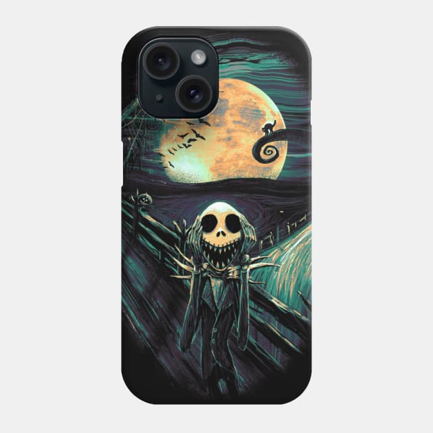 The Scream Before Christmas Scary The Nightmare Phone Case by nvqdesigns