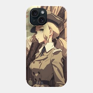 Anime Military Maiden: Bravery & Grace Phone Case