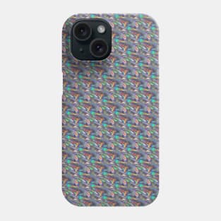 silver holographic print Phone Case