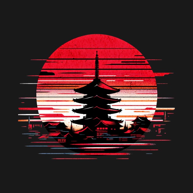 Sensoji Temple Circle Design by Miami Neon Designs