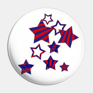 Celebrate Stars and Stripes Pin