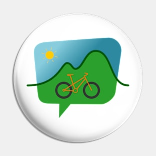 Talk bicycling Pin