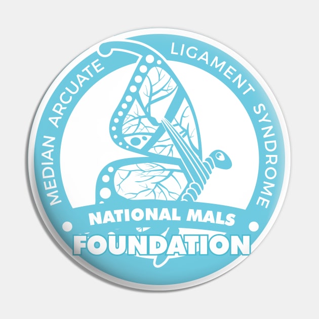 National MALS Foundation Butterfly Logo (Large & Filled) Pin by NationalMALSFoundation